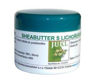 Sheabutter mast s lichořeřišnicí