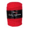 Cordy 2,5 mm macramé příze 8009 červená