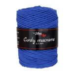 Cordy 2,5 mm macrame příze 8107 tmavě modrá