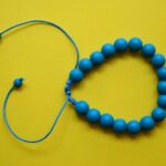 Modrý dřevěný náramek (dřevěné náramky)