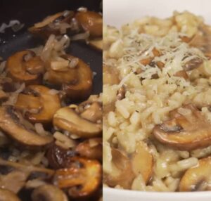 Žampionové rizoto (žampionové rizoto recept)